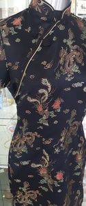 Black Mandarin Dress